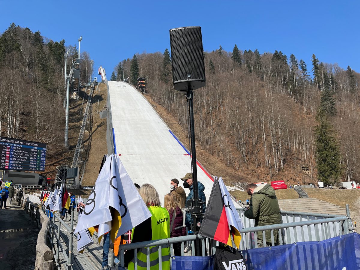 德国Harmonic Sound公司在世界级滑雪赛事中布置CODA Audio